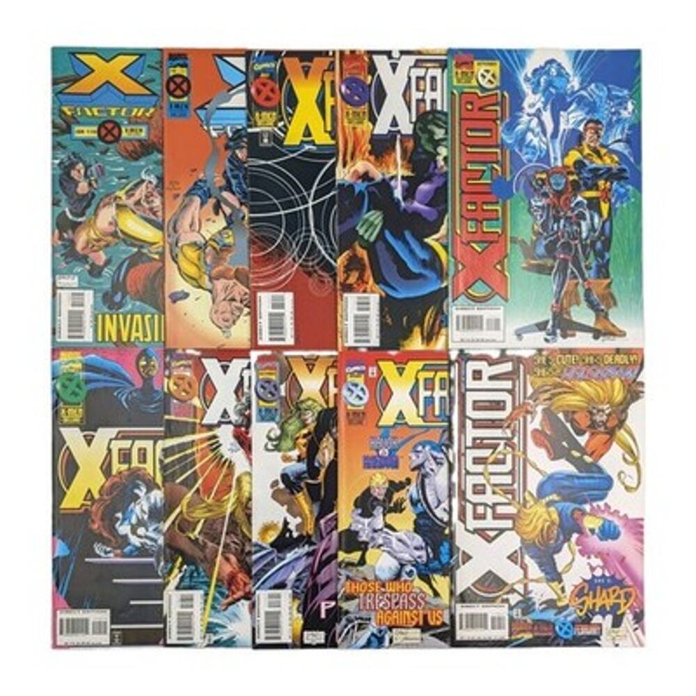X-Factor Comic Book Lot Issues 110-119 Marvel 1995 1996 VF to NM Mystique Shard